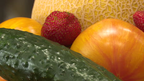 variedad de frutas y verduras frescas