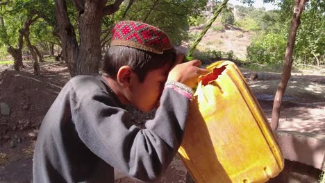 the boy by the well