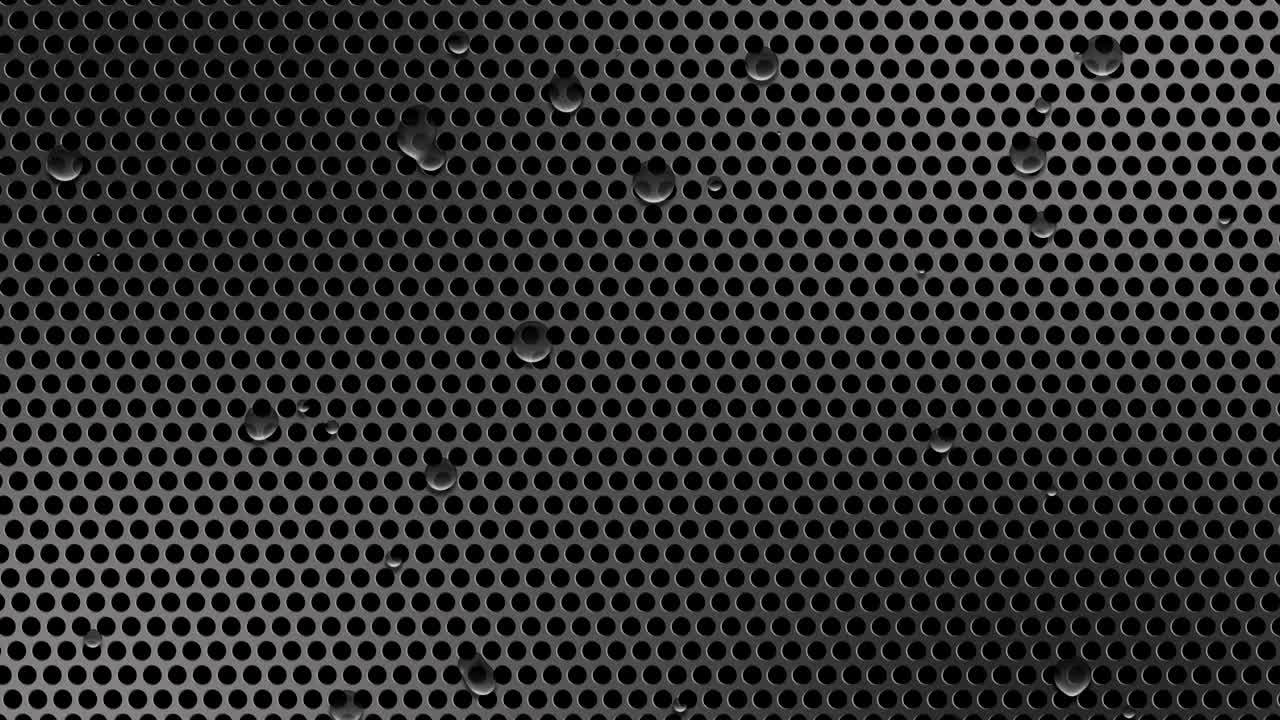 물방울 비디오와 함께 원 구이 린 금속 판