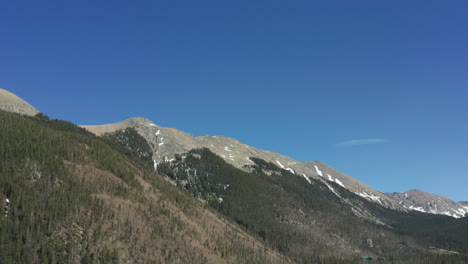 aerial of highest point in new mexico, wheeler peak