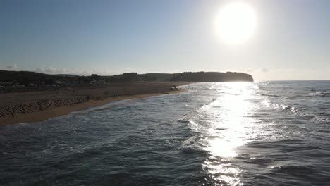 sunsut sea drone view