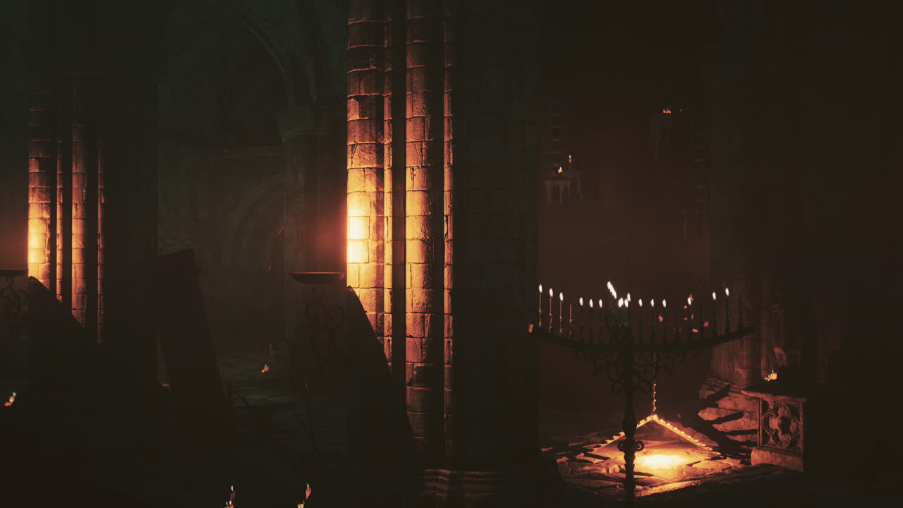 어고 신비로운 고 교회 내부