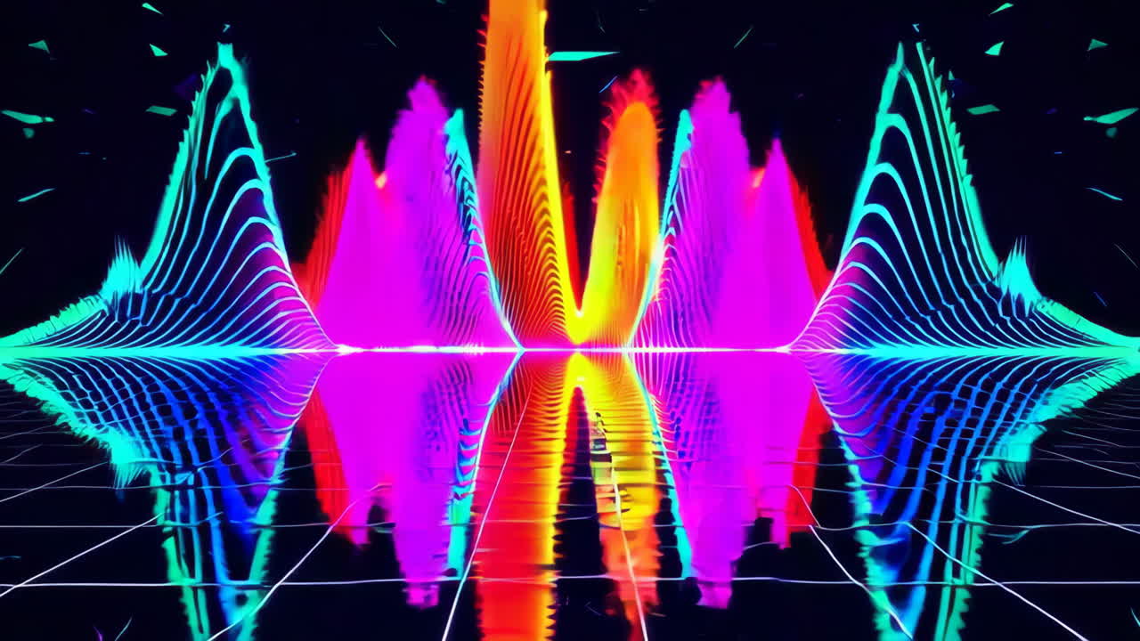 visualización de audio abstracto