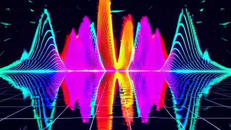 visualización de audio abstracto