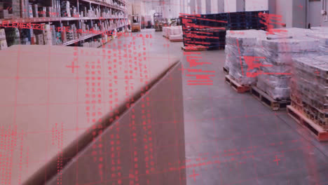 Animation-of-data-processing-over-empty-warehouse