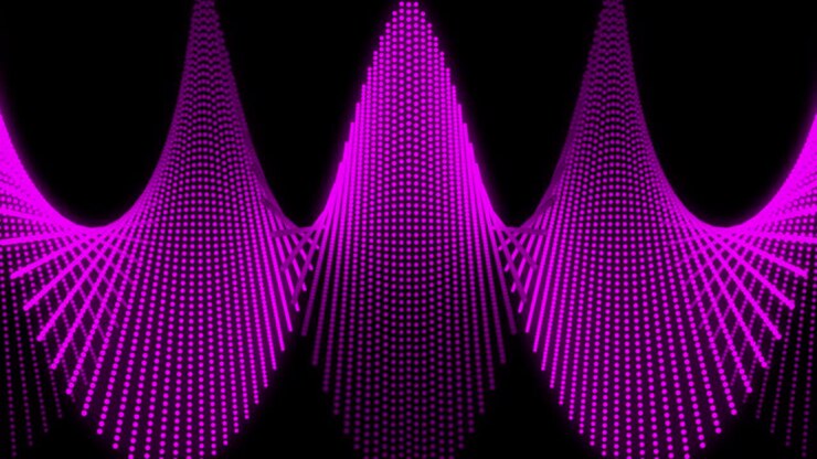 Pink color Dot Shape Pattern animation motion graphics