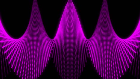 patrón de forma de punto de color rosa animación gráficos de movimiento
