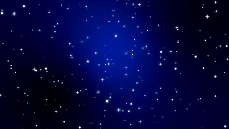 night sky full of stars animation