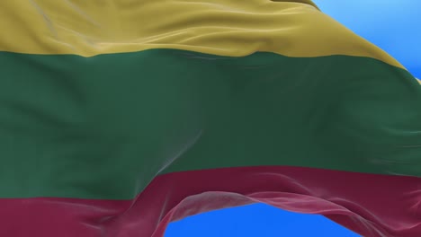 el bucle sin costuras de la bandera de lituania.