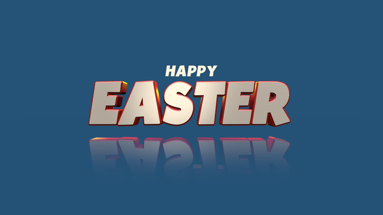 Testo moderno "Buona Pasqua" su sfumatura blu