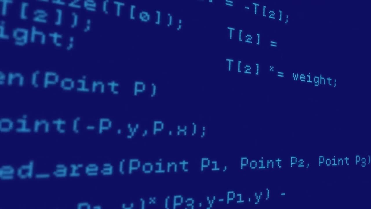 procesamiento de datos frente a un fondo azul