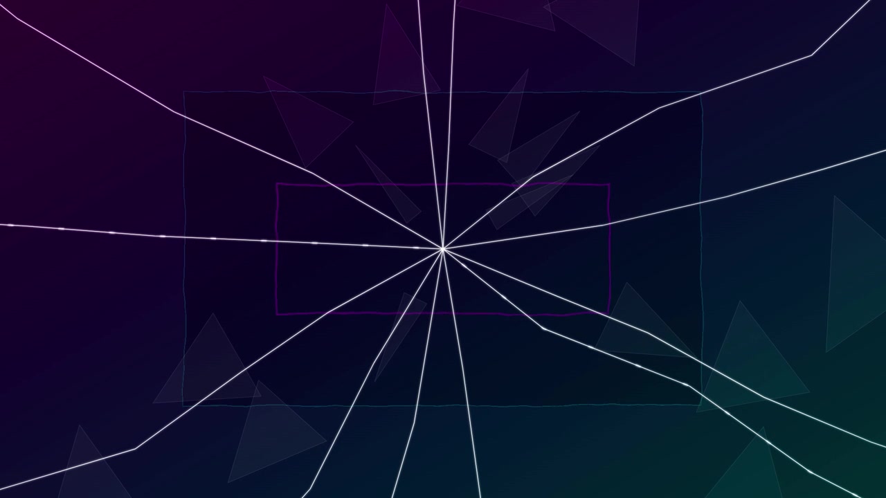 Abstract Geometric Motion Background with Pulsing White Lines and Dark Gradient