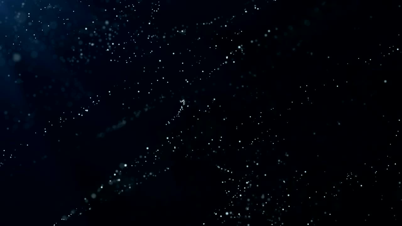 Blue Particles Background. Loop