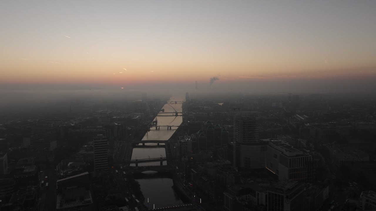 Unbelievable fog conditions in Dublin 4K Cinematic Drone Footage 03- Co.Dublin - Ireland
