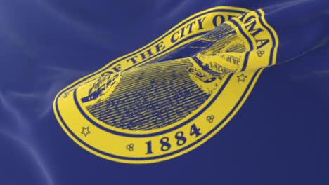 bandera de tacoma, ciudad de washington, estados unidos de américa - bucle