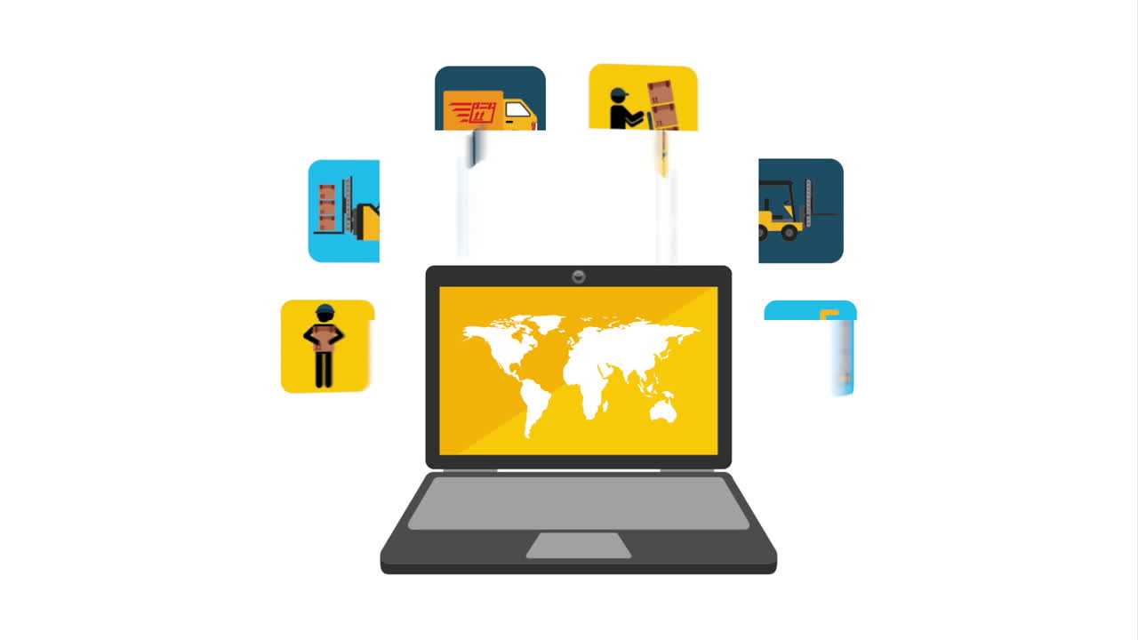 diseño de servicios de entrega, animación de video