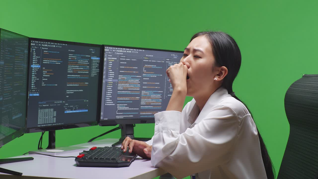 Tired Programmer at Work