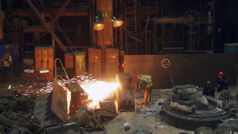 metal working in a factory