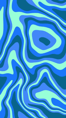 Motion Graphic of Curvy groovy psychedelic style background