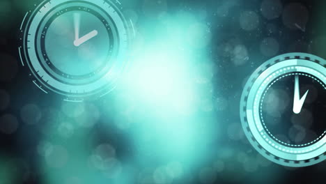 relojes moviéndose sobre un fondo negro