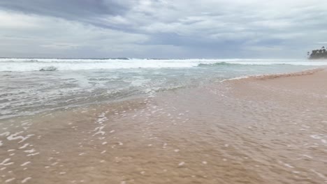 slow motion indian ocean waves tropical sri lanka beach habaraduwa shoreline coast