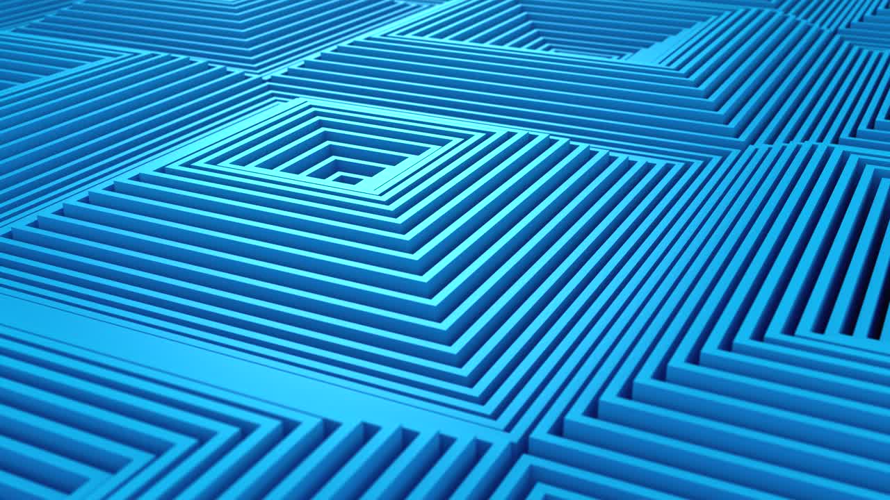 los cuadrados formaron una onda