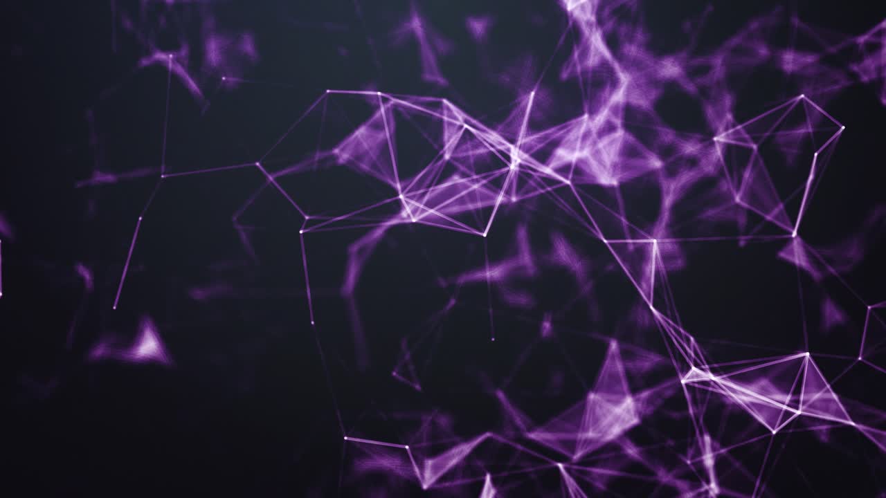 Network Concept With Polygonal Structure Futuristic Shape