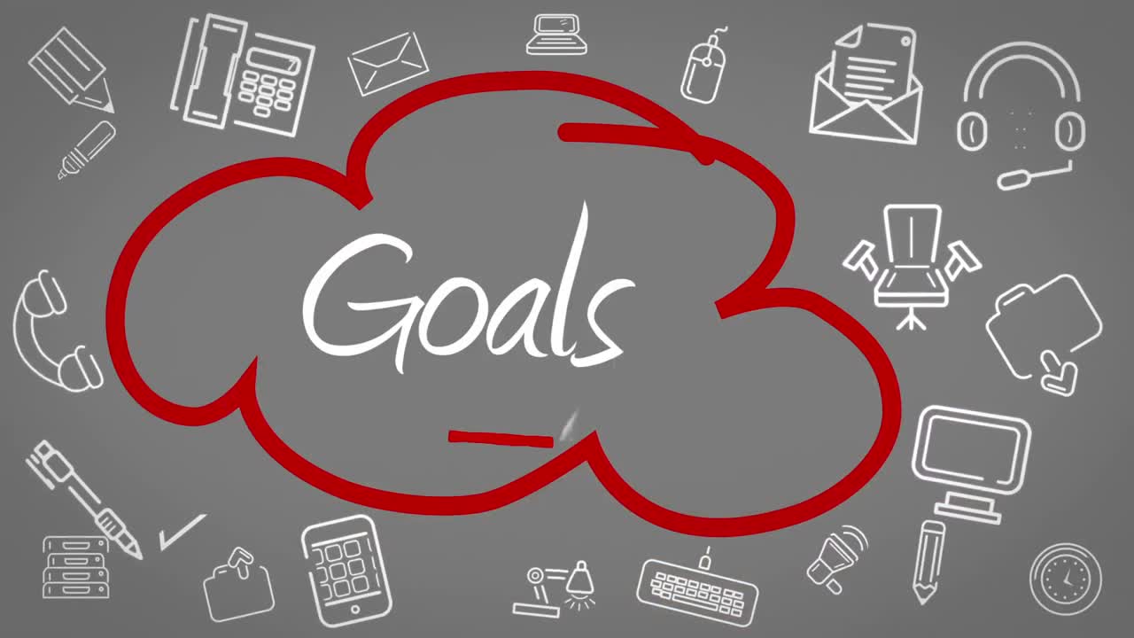 Businessman drawing cloud flow chart