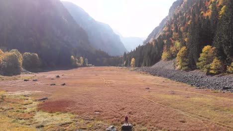 Aerial-view-of-incredible-fall-colors-in-the-Durmitor-National-Park-in-Montenegro