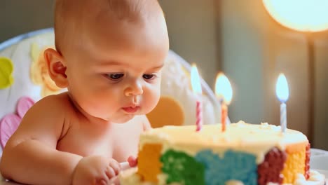 la celebración del primer cumpleaños del bebé