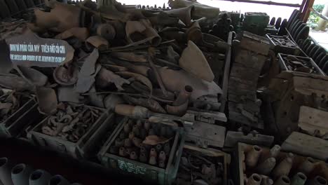 bomb relics at cu chi tunnels