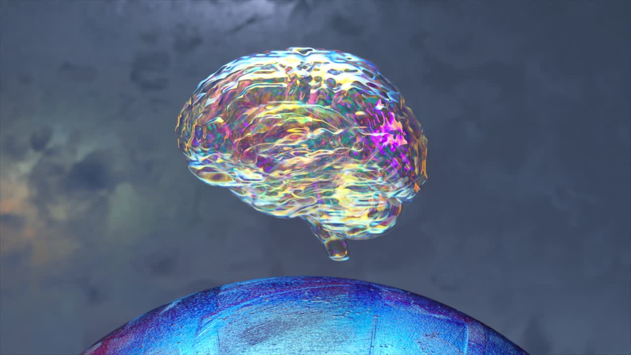 esfera líquida abstracta