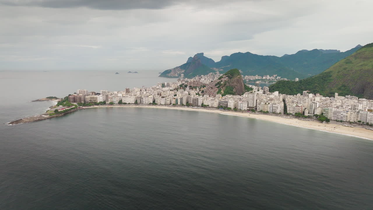 Copacabana Beach, tourist destinations Brazil, coastal aerial scenery