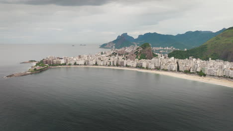 copacabana beach, tourist destinations brazil, coastal aerial scenery