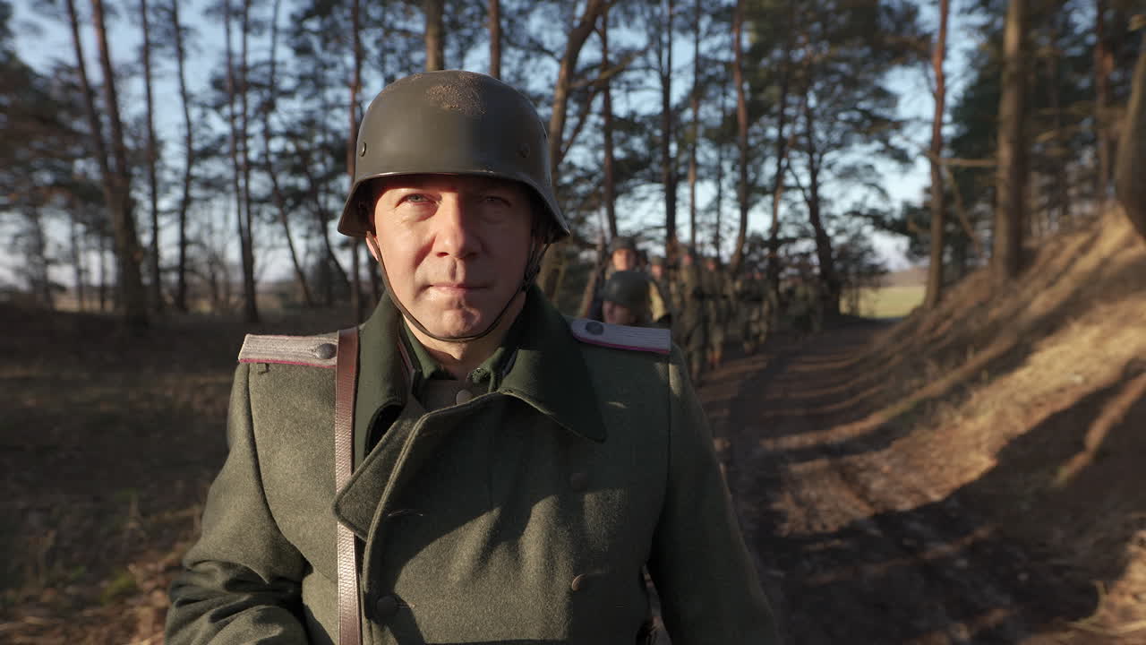 WWII German Soldier in Forest