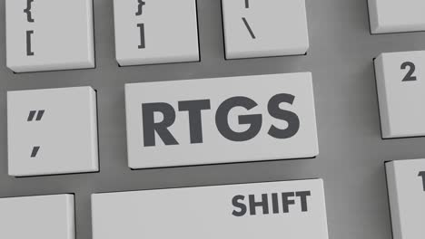 pulsando el botón rtgs en el teclado