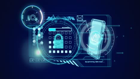 Animation-of-scopes-scanning-and-data-processing-on-digital-screen