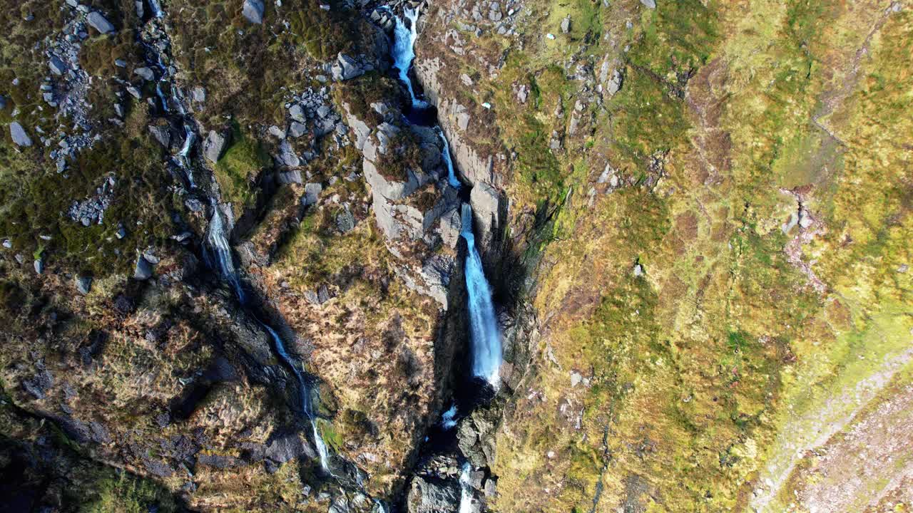 Irish Mountains rivers in flood cascades Mahon River Comeragh Mountains Waterford Ireland in winter