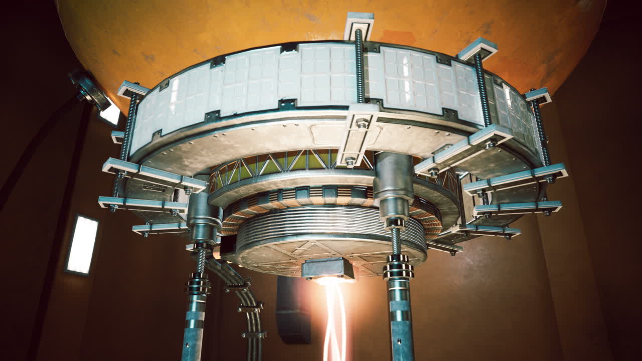 A Futuristic Machine in a Sci-Fi Laboratory