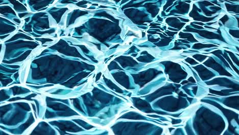 top-down video shot of clear blue water with sunlight creating dynamic ripples and reflections