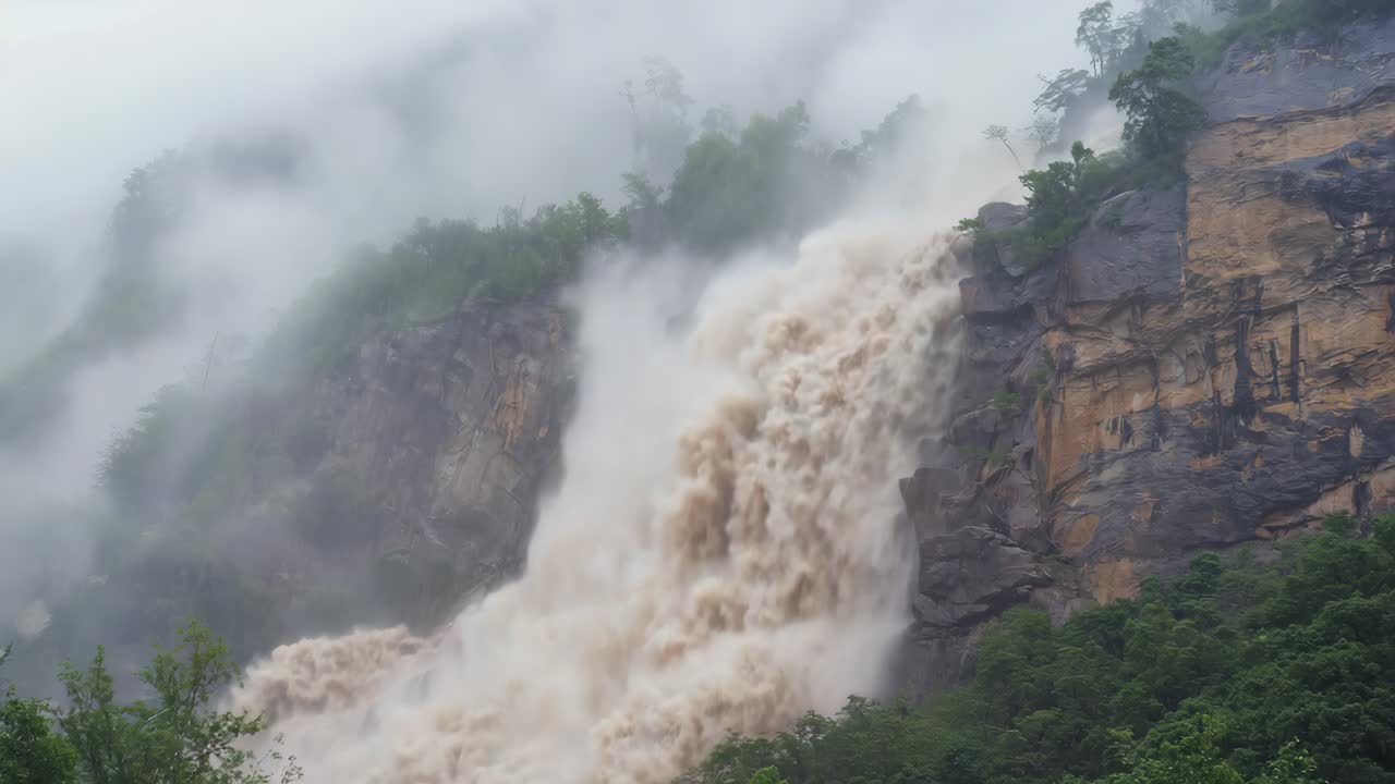Powerful Waterfall Scenery