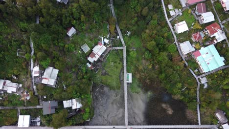 The-most-scenic-fjord-in-the-world---Caleta-Tortel,-a-costal-village-without-streets,-full-of-catwalks---Patagonia,-Chile