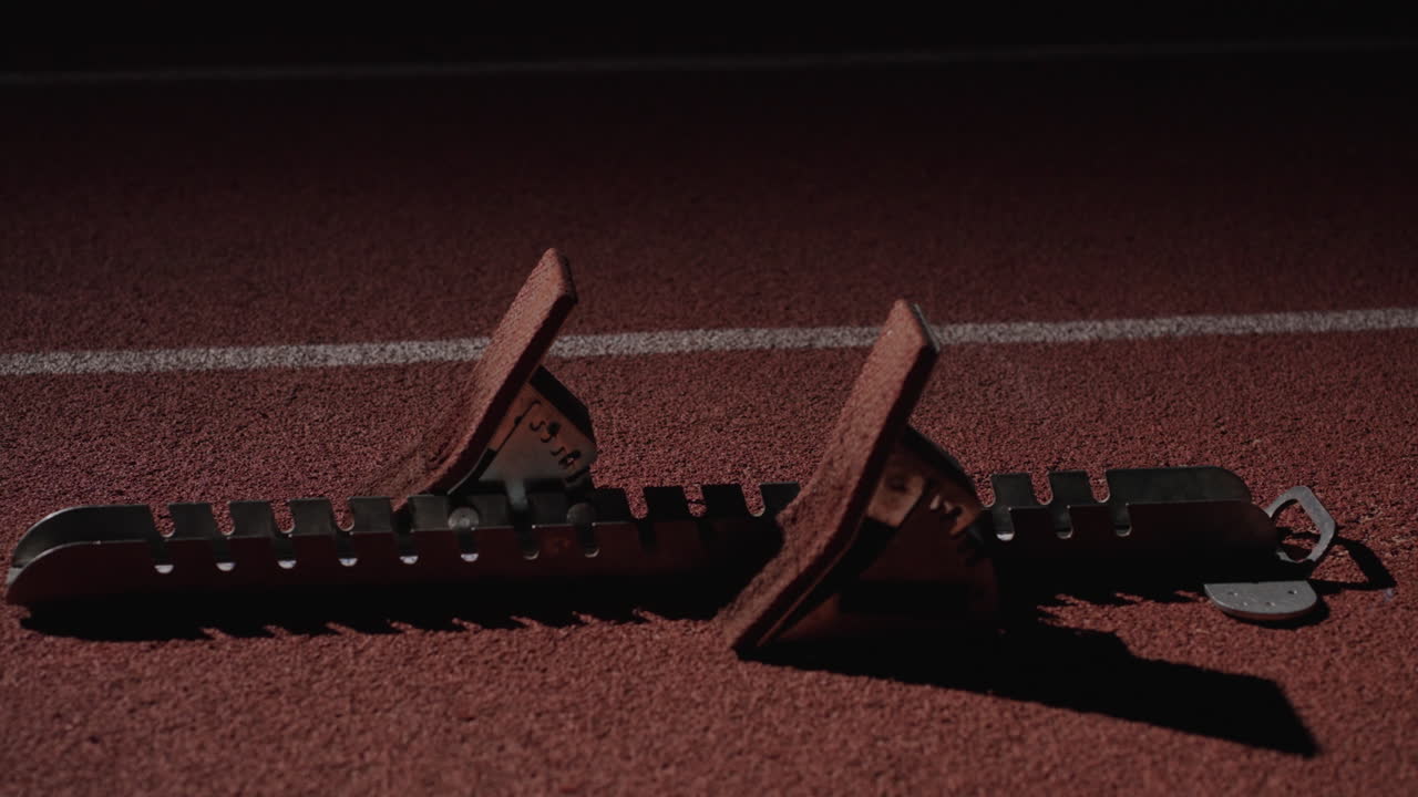 Starting Blocks on a Track
