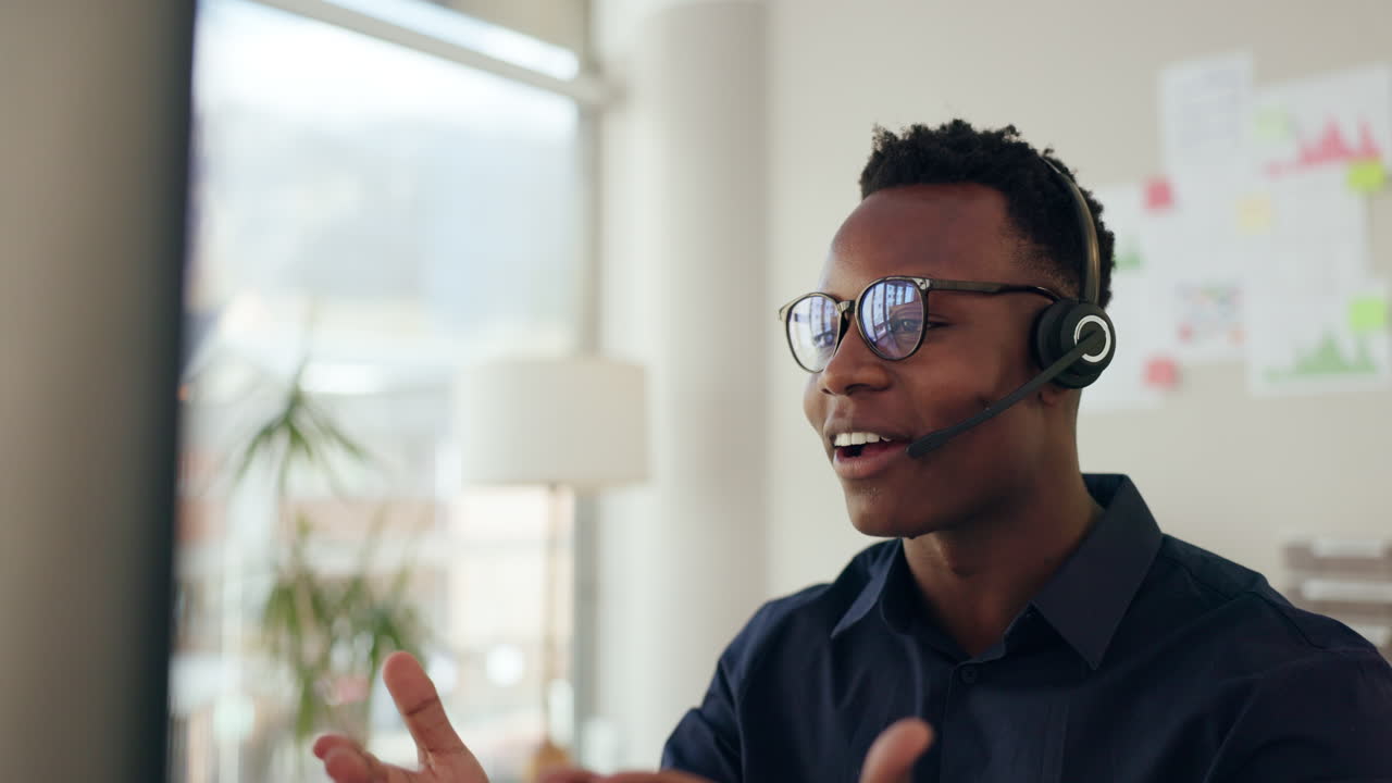 Happy Customer Service Representative