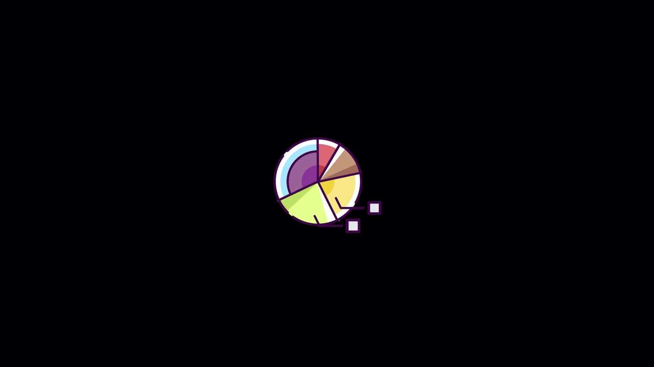 Pie chart Icon Animation Alpha