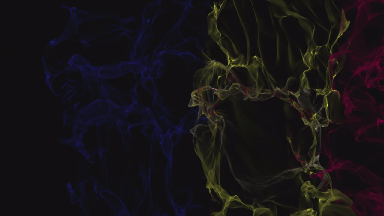 flag Andorra turns into smoke. State weakening concept, alpha channel.