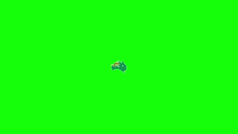Animation of the Australian flag transforming and moving across various backgrounds with dynamic transitions and vibrant colors