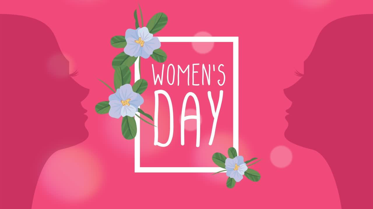 행복한 여성의 날 편지 카드