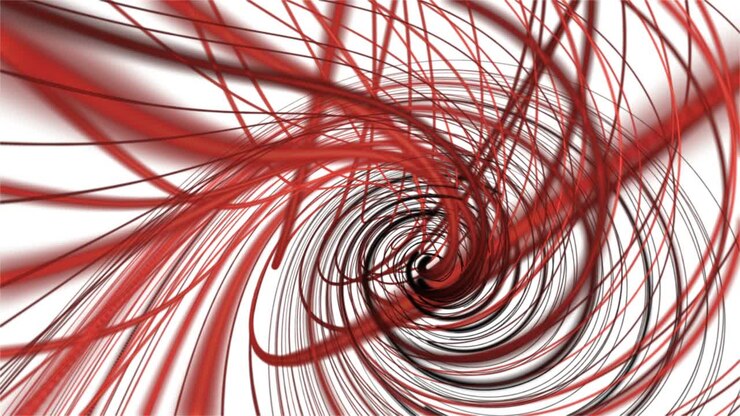 Fantastic animation with stripe wave object in slow motion, 4096x2304 loop 4K