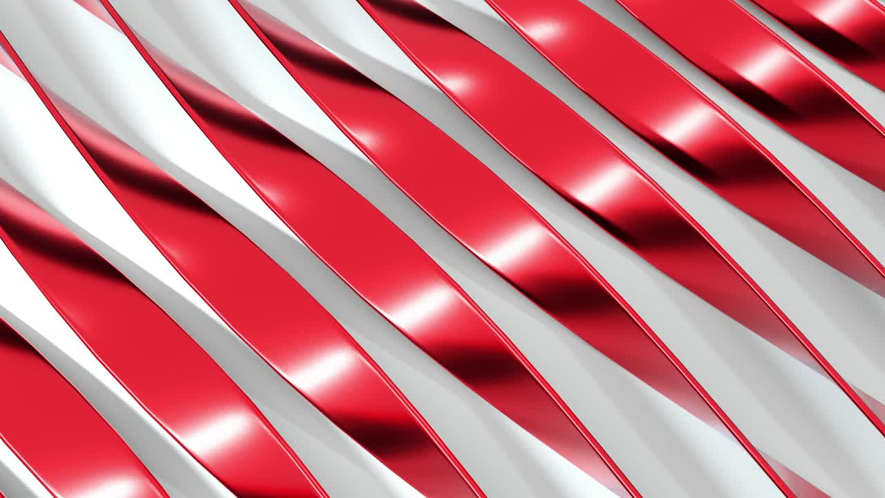 다양한 색상 배경으로 회전하는 5 개의 회전 3d 라인의 세트. 4k 배경 루프 애니메이션.